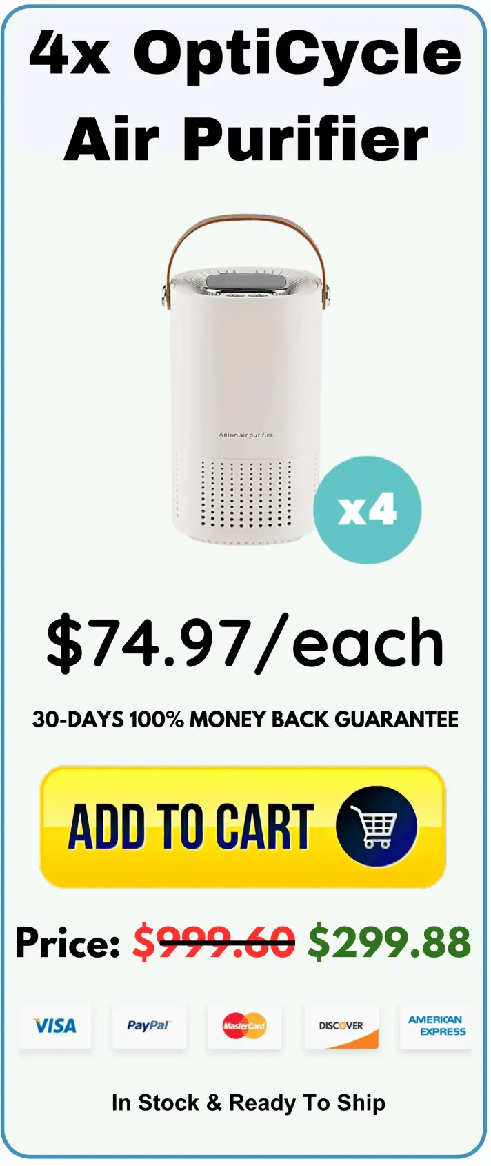 OptiCycle Air Purifier offer package price